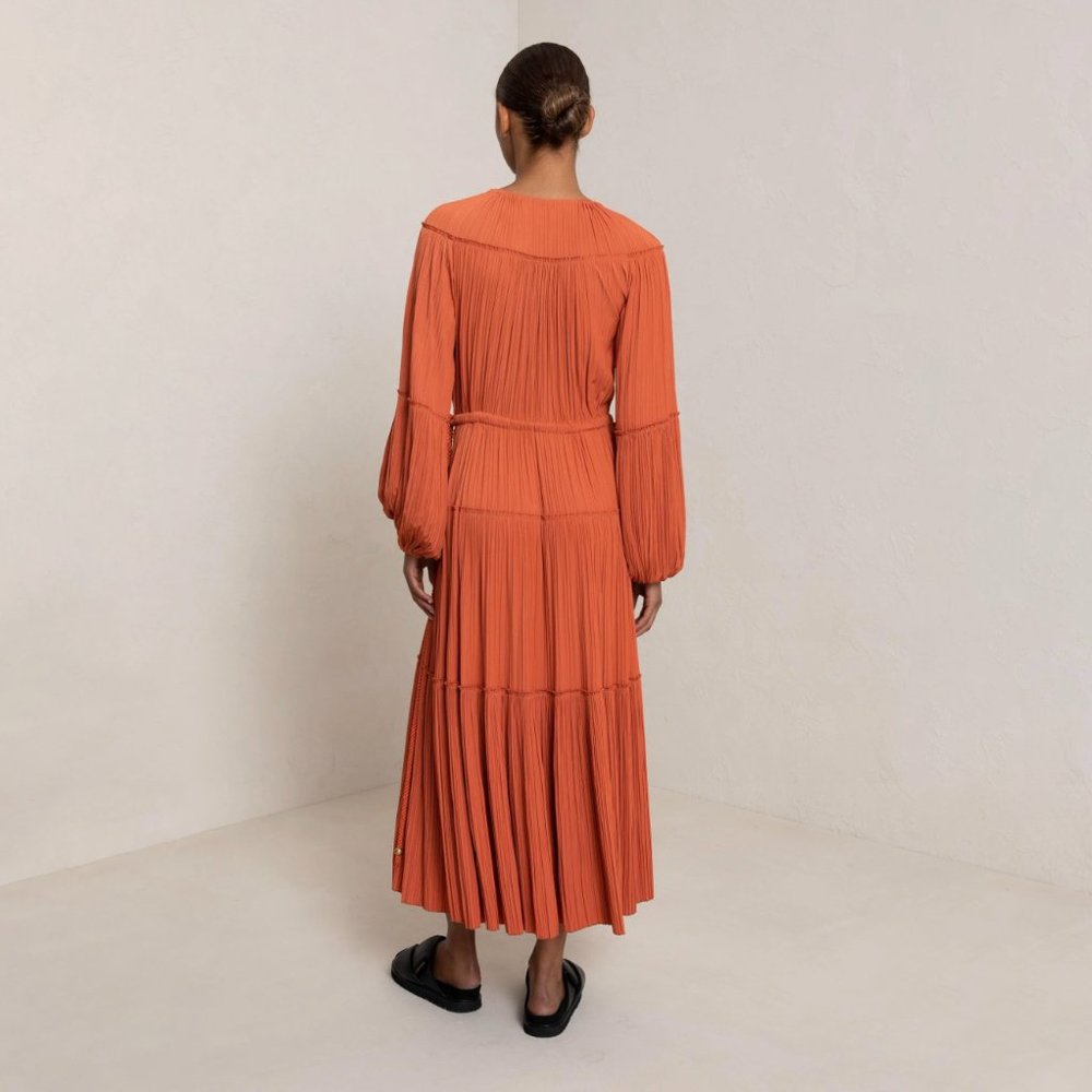 A.L.C. Jenna Crinkle Tiered Dress NWT - Picture 4 of 6